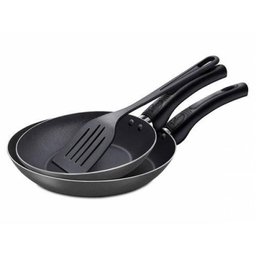 Kit Frigideira Francesa Antiaderente Preto 3 Peças - 1