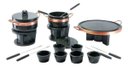 Ver imagem 1 de Fondue 1 Chapa 27 cm+Panelas 500 e 800 ml +6 Cumbucas +6 Garf +Curado