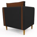 Ver imagem 4 de Poltrona Decorativa Aviv para Sala Escritório Recepção Luxo Linho Premium Easy Clean Corino Premium