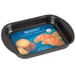 Assadeira Rasa Aluminio 34cm Brasil Tramontina - 2