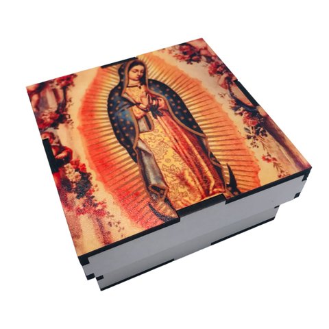 Caixinha Porta Terço Objetos Nossa de Guadalupe