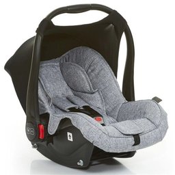 Kit Carrinho Moisés como 4 com Bebê Conforto com Base Isofix + Bolsa Woven Gray (det. Couro) - - 5