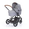 Kit Carrinho Moisés como 4 com Bebê Conforto com Base Isofix + Bolsa Woven Gray (det. Couro) - - 3