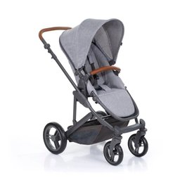 Kit Carrinho Moisés como 4 com Bebê Conforto com Base Isofix + Bolsa Woven Gray (det. Couro) - - 2
