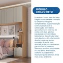 Ver imagem 6 de Mesa de Cabeceira Modulada Reto 1 Porta 2 Gavetas Elegance Cinza