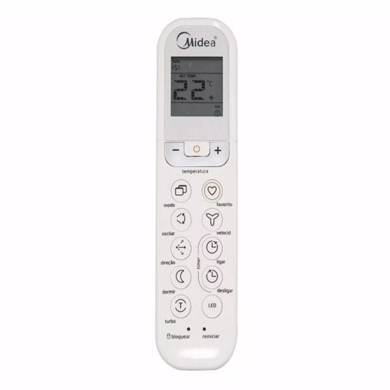 Controle Remoto Ar-Condicionado Split Midea Vize Original | MadeiraMadeira