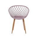 Ver imagem 4 de Conjunto 2 Cadeiras Minimalistas Base em Aço Monaco Fratini