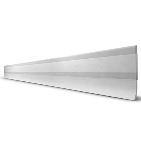 Veda Porta Borracha Pvc Slim C/ Fita Adesiva 1,30mt Cores::transparente