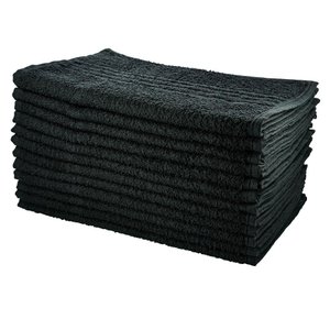 Kit 12 Toalhas Fitness Academia Perfeito Estilo Preto