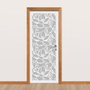 Ver imagem 2 de Adesivo de Porta - Relevo Floral 2 Dekalque 83x213
