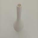 Ver imagem 4 de Vaso Decorativo Enfeite Casa Cerâmica 38x9x9cm Branco