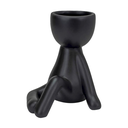 Ver imagem 5 de Vaso Decorativo Bravadecor Bob Suculentas em Cerâmica Preto