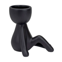 Ver imagem 4 de Vaso Decorativo Bravadecor Bob Suculentas em Cerâmica Preto