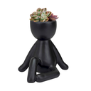 Ver imagem 1 de Vaso Decorativo Bravadecor Bob Suculentas em Cerâmica Preto