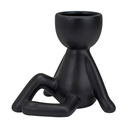 Ver imagem 3 de Vaso Decorativo Bravadecor Bob Suculentas em Cerâmica Preto