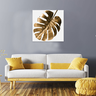 Quadro Decorativo Folha Dourada em Canvas Midiapoparte para Salas, Sala de Estar, Quartos e Escritório - 2