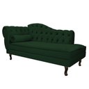 Ver imagem 3 de Kit Diva Recamier Juliana 140cm Lado Direito e 01 Poltrona Classic Suede Verde - Amarena Móveis