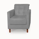 Ver imagem 3 de Poltrona Cadeira Angelina Decorativa Suede Cinza Claro