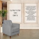 Ver imagem 1 de Poltrona Cadeira Angelina Decorativa Suede Cinza Claro