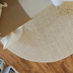 Tapete Tear Redondo Peludo Dupla Face Duna 125 Cm - 3