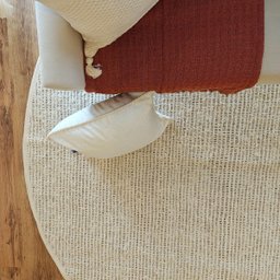 Tapete Tear Redondo Peludo Dupla Face Duna 125 Cm - 4