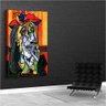 Quadro Decorativo Pablo Picasso A Mulher Que Chora:60x40 cm/PRETA - 2