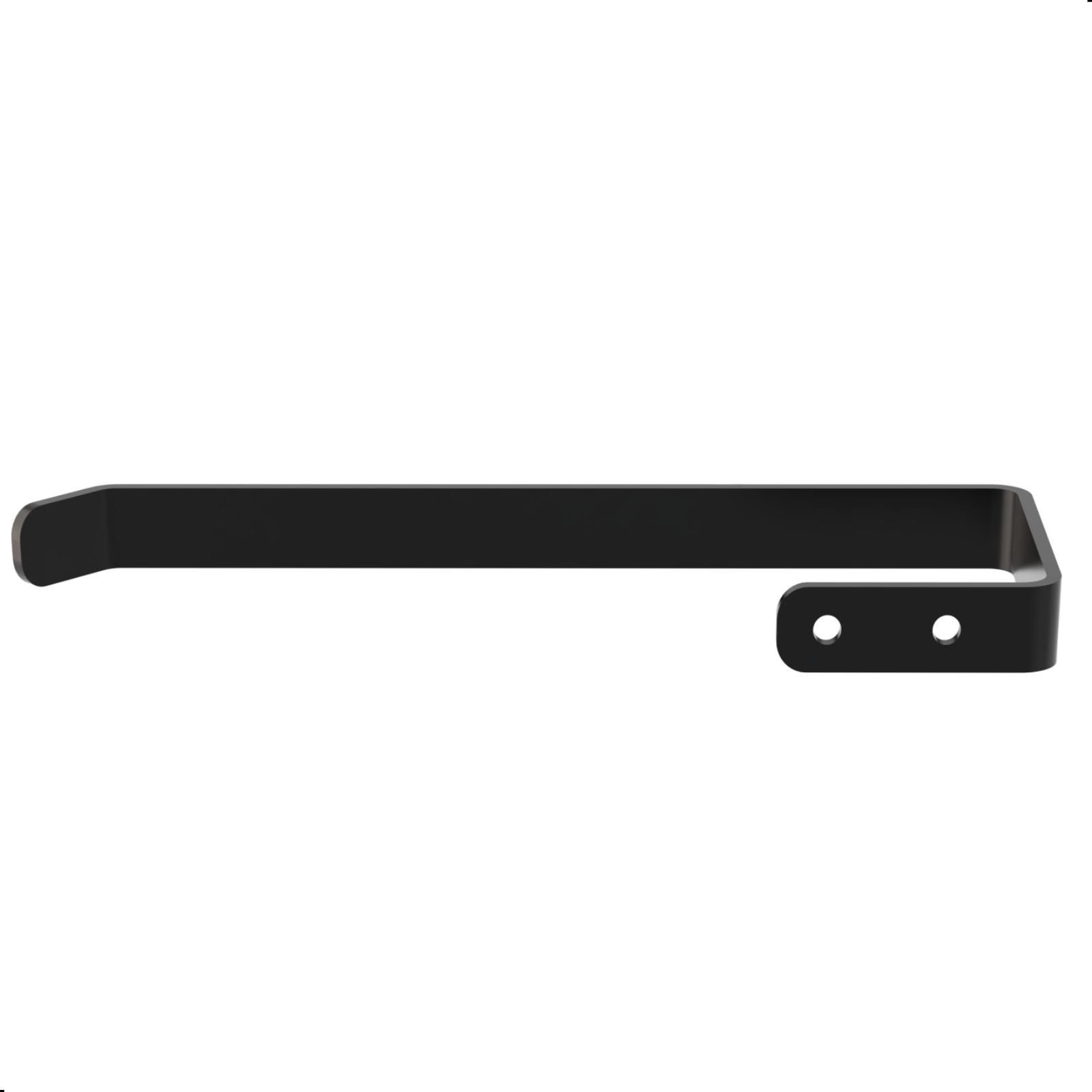 Porta Toalha de Rosto Dupla Fixação Parede Preto F.zmt - 3