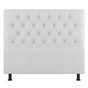 Ver imagem 1 de Cabeceira Cama Box Solteiro Nice 90cm Sintético Branco - Abmaza
