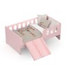 Cama Encanto Infantil Conforto com Escada e Escorregador Rosa - 2