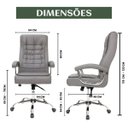 Ver imagem 7 de Cadeira Escritório Miami Reclinável Presidente Molas Ensacadas