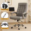 Ver imagem 3 de Cadeira Escritório Miami Reclinável Presidente Molas Ensacadas