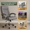 Ver imagem 4 de Cadeira Escritório Miami Reclinável Presidente Molas Ensacadas