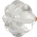 Ver imagem 1 de Puxador de Vidro Transparente Formato Carambola - 7x4 cm