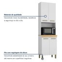 Ver imagem 2 de Paneleiro com Nicho 4 Portas São Luis Valdemoveis Branco