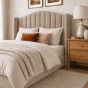 Ver imagem 4 de Cabeceira Cama Box Casal Queen 160cm Zoe Estofada Suede Moderna