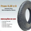 Ver imagem 3 de Pneu P/ Carrinho de Mão 2 Lonas 3.25"/3.00" X 8"