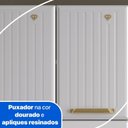 Ver imagem 5 de Cozinha Compacta Aço 3 Peças com Vidros Armários Aéreos e Paneleiro Multimóveis Cr20368 Branco