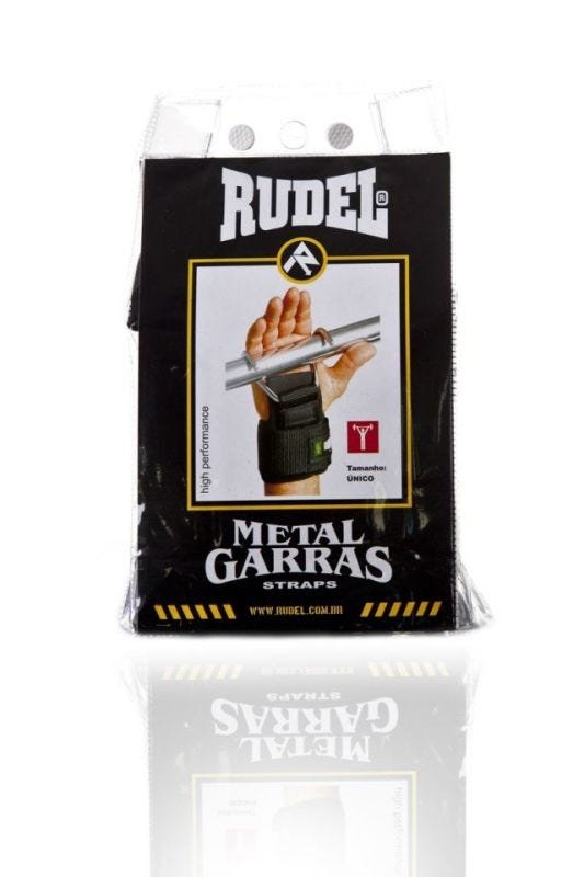 Luva Rudel - Straps Metal Garras - Gancho Tala Musculação | MadeiraMadeira