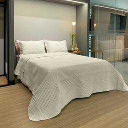 Kit Cobre Leito Casal Linenn com Porta Travesseiro 3 Peças Appel - 3