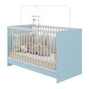 Ver imagem 2 de Berço 3 em 1 para Colchão 60 X 130 Cm Multimóveis Mp0527g - Azul/branco
