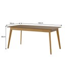 Ver imagem 2 de Mesa de Jantar Olive 6 Lugares 180cm Babus - Imbuia / Imbuia
