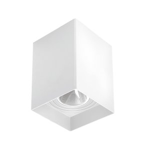 SPOT DE SOBREPOR QUADRADO BRANCO MR16 E27 IP20:Branco/Unico