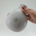Ver imagem 5 de Vaso Tongass Decorativo Cachepô Enfeite 8x15x15cm Cerâmica Cinza