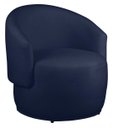 Ver imagem 1 de Poltrona Decorativa Heitor Sala Escritório e Recepção Suede Azul Marinho Eli Móveis e Decoração
