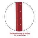 Ver imagem 6 de Estante de Estrutura Metálica com 6 Prateleiras 175cm(a)92acm(l)30cm(p) sem Reforço Vermelho