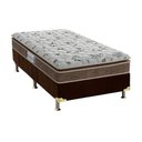 Ver imagem 1 de Cama Box Solteiro: Colchão Espuma D45 Probel Prodormir Advanced + Base Crc Suede Brown(88x188)