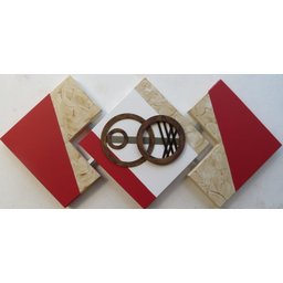 Quadro Abstrato Decorativo - 57x120cm - 1