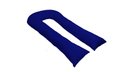 Ver imagem 1 de Travesseiro Gigante Formato U 140x70cm Happy Line - Azul