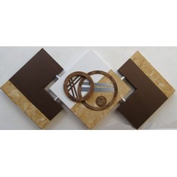 Quadro Abstrato Decorativo - 57x120cm - 1
