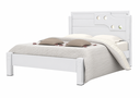Ver imagem 3 de Cama Casal Luiza para Colchão 138x188 cm Moderna:Branco